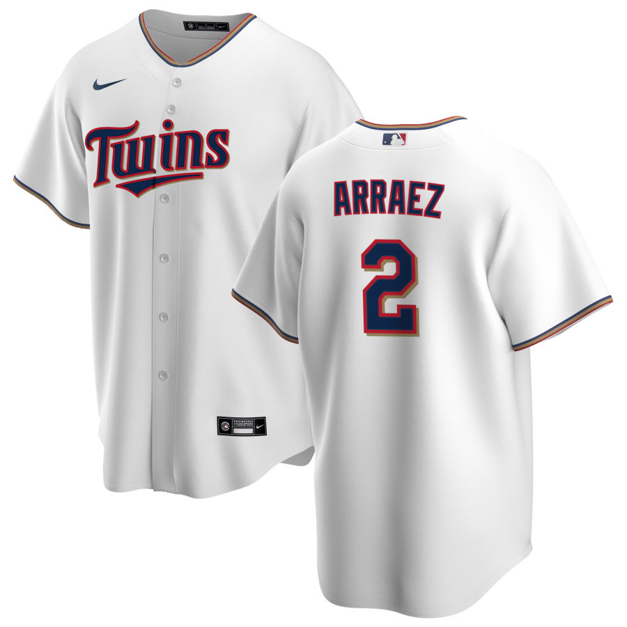Nike Men #2 Luis Arraez Minnesota Twins Baseball Jerseys Sale-White
